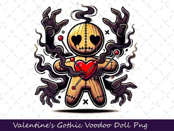 Download Valentine's Gothic Dark Voodoo Doll - Voodoo doll Collection