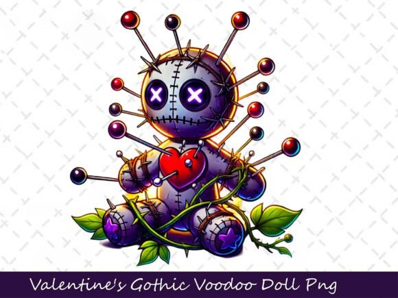 Download Valentine's Gothic Dark Voodoo Doll - Voodoo doll Collection