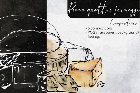 Download Pizza Quattro Formaggi. Compositions - Premium Resources