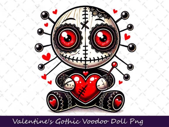 Download Valentine's Gothic Dark Voodoo Doll - Voodoo doll Collection