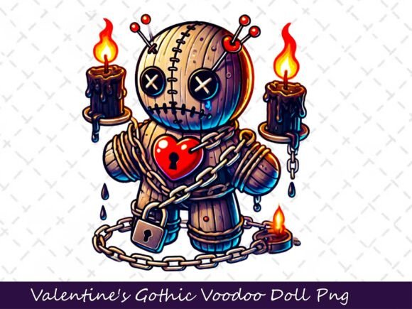 Download Valentine's Gothic Dark Voodoo Doll - Voodoo doll Collection